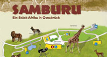 Infografik Lageplan Samburu Zoo Osnabrück