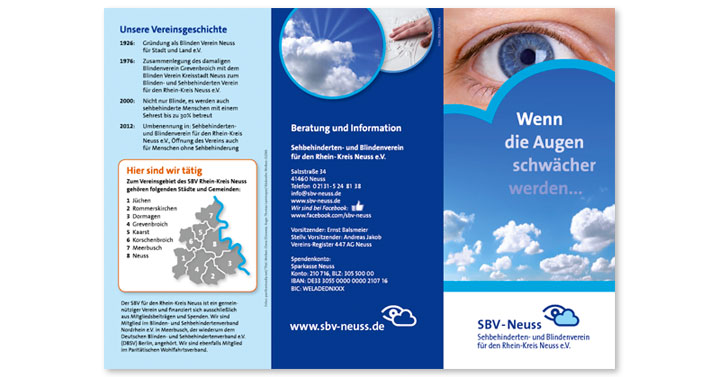 Tast Design mit Braille SBV-Neuss Flyer